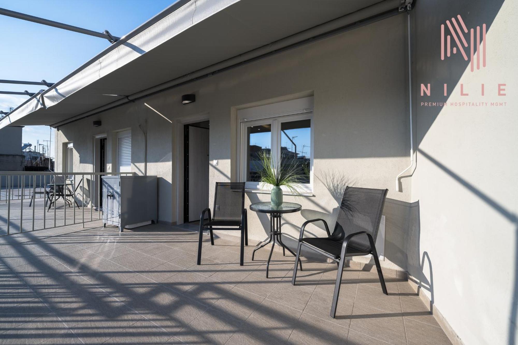Ferienwohnung V6 Penthouse, Nilie Hospitality Mgmt Thessaloniki Exterior foto